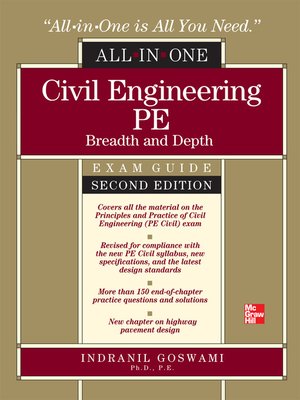 cover image of Civil Engineering All-in-One PE Exam Guide